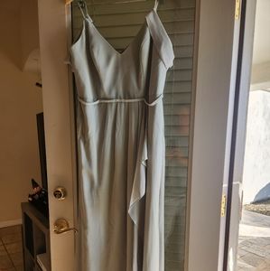 Davids Bridal Bridesmaid Dress In Dusty Sage